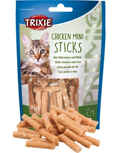

Premio Mini Sticks, Hühnchen / Reis Katzensnack